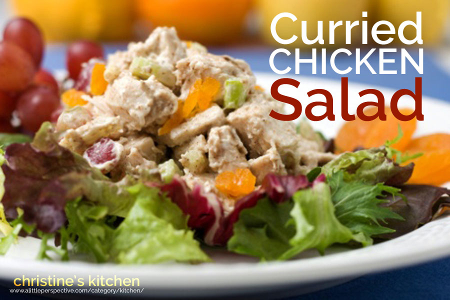 curried chicken salad | christine's kitchen at a little perspective